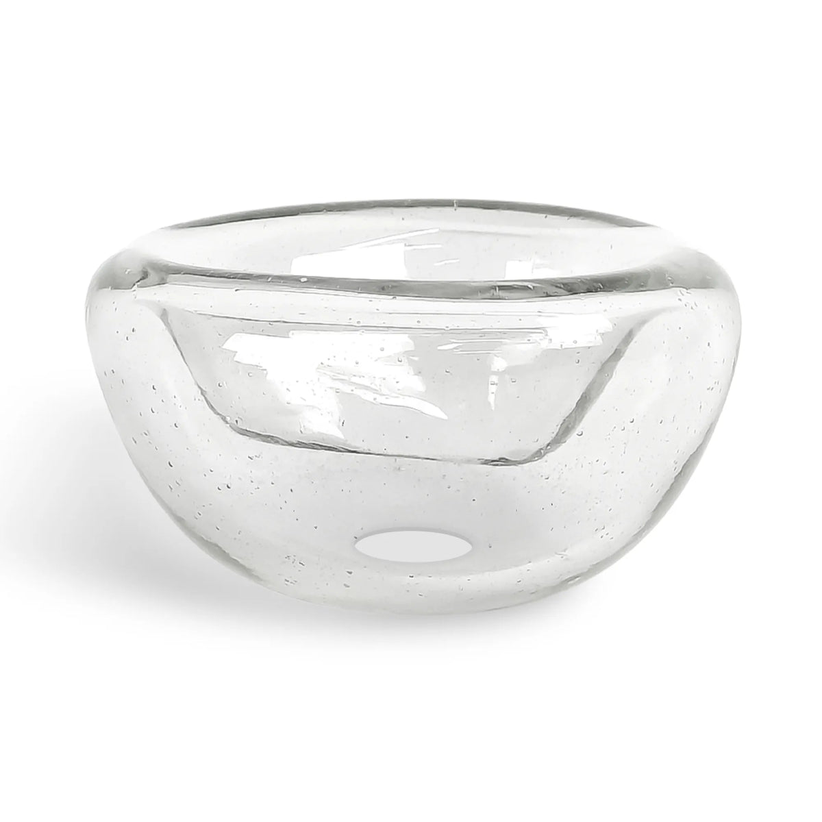 50ml - Florencia Vaso / Bowl de Vidrio Soplado Artesanal - Frasco de diseño Transparente Cristal - Hecho a mano - Candle Craft