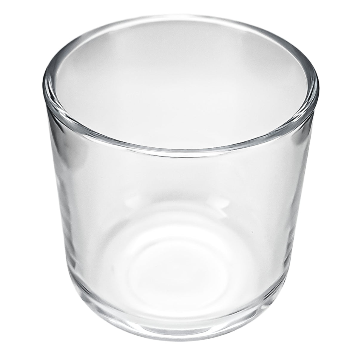 520ml - Valencia Vaso de Vidrio para Velas con Base Redondo - Cristal Transparente - Candle Craft