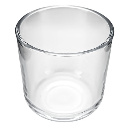 520ml - Valencia Vaso de Vidrio para Velas con Base Redondo - Cristal Transparente - Candle Craft