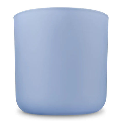 520ml - Valencia Vaso de Vidrio para Velas con Base Redondo - Frasco Azul Bebé Azul Cielo Pastel - Mate - Candle Craft