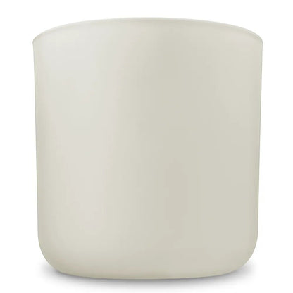 520ml - Valencia Vaso de Vidrio para Velas con Base Redondo - Frasco Beige Crema - Mate - Candle Craft
