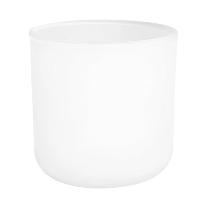 520ml - Valencia Vaso de Vidrio para Velas con Base Redondo - Frasco Blanco Mate - Candle Craft