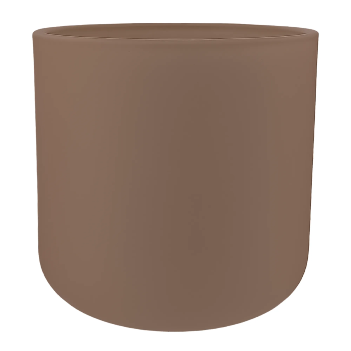 520ml - Valencia Vaso de Vidrio para Velas con Base Redondo - Frasco Mocha Mousse - Color del año - Café Mate - Candle Craft