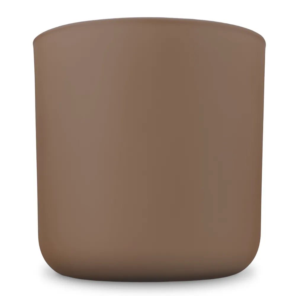 520ml - Valencia Vaso de Vidrio para Velas con Base Redondo - Frasco Mocha Mousse - Color del año - Café Mate - Candle Craft