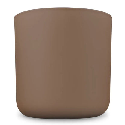 520ml - Valencia Vaso de Vidrio para Velas con Base Redondo - Frasco Mocha Mousse - Color del año - Café Mate - Candle Craft