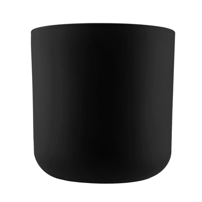 520ml - Valencia Vaso de Vidrio para Velas con Base Redondo - Frasco Negro Mate - Candle Craft