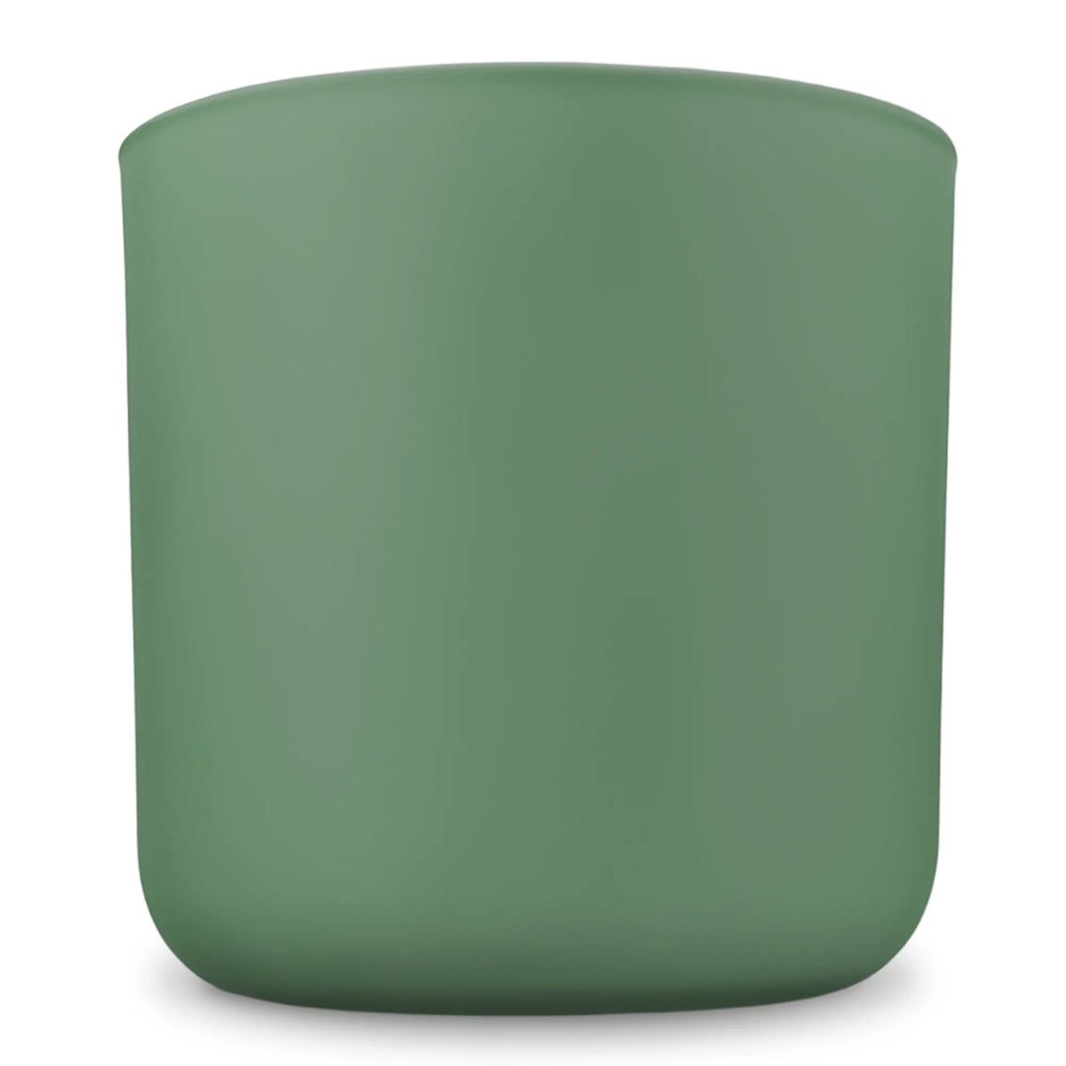 520ml - Valencia Vaso de Vidrio para Velas con Base Redondo - Frasco Verde Salvia - Mate - Candle Craft