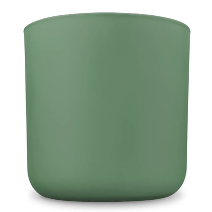 520ml - Valencia Vaso de Vidrio para Velas con Base Redondo - Frasco Verde Salvia - Mate - Candle Craft