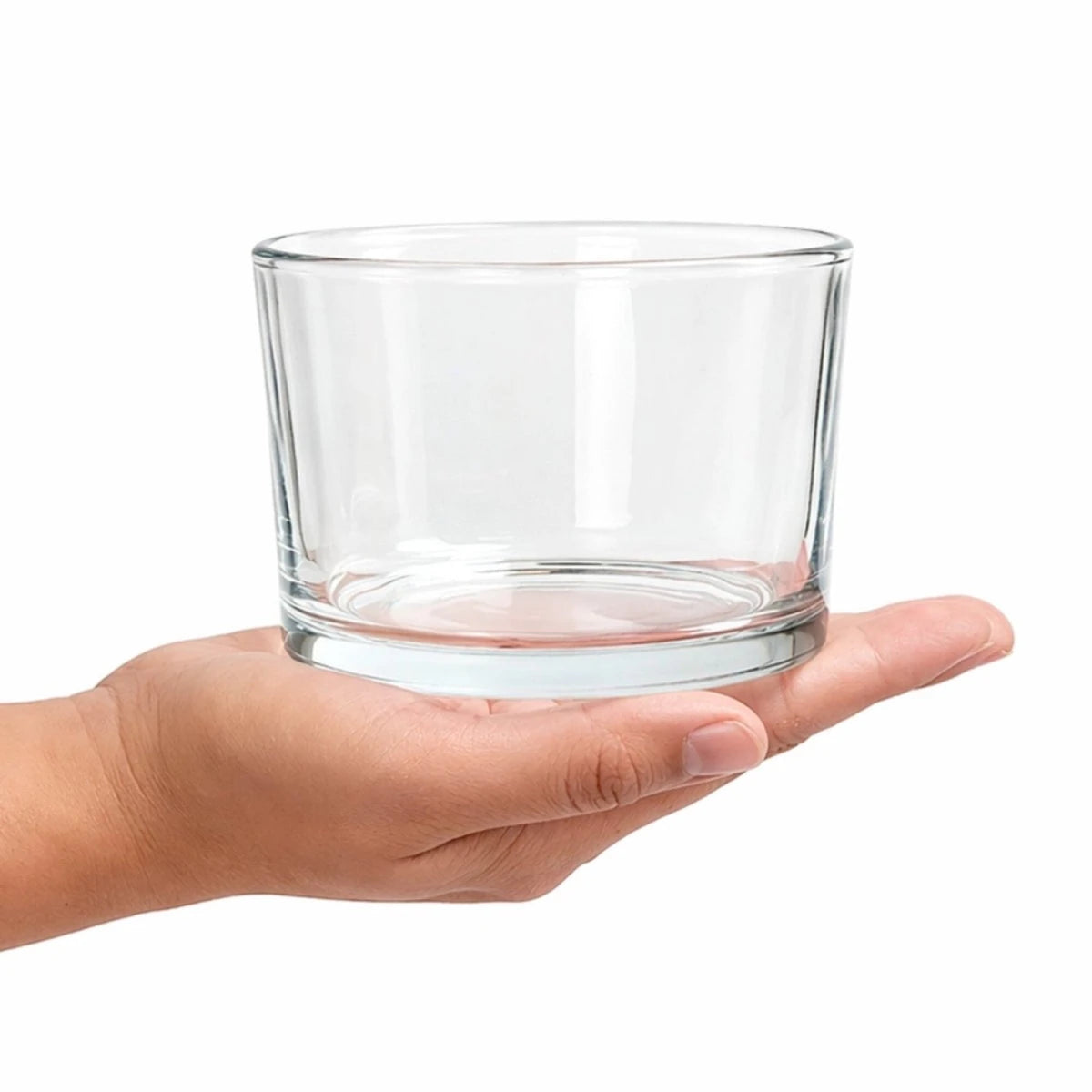 540ml - Mónaco Vaso de vidrio para velas - Frasco Cristal Transparente - Candle Craft