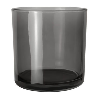 560ml - Mónaco Vaso de vidrio para velas - Gris Transparente