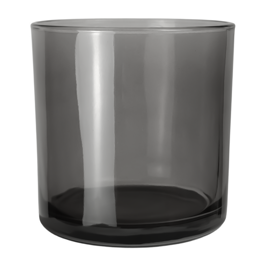 560ml - Mónaco Vaso de vidrio para velas - Gris Transparente