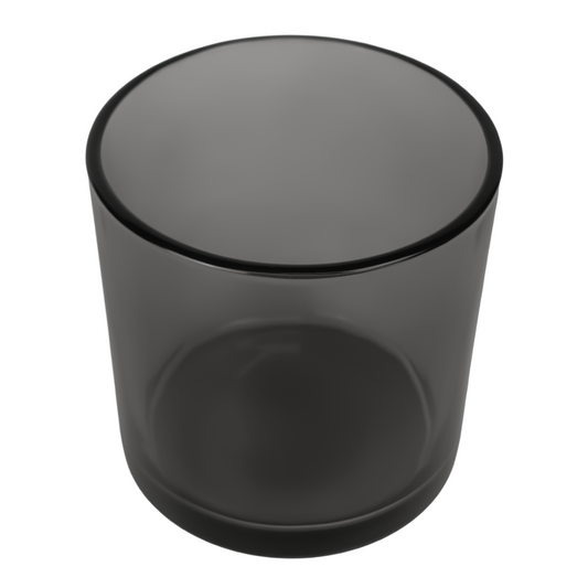 560ml - Mónaco Vaso de vidrio para velas - Gris Transparente