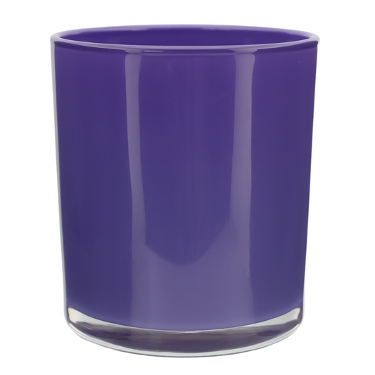 560ml - Mónaco Vaso de vidrio para velas - Morado Brillante