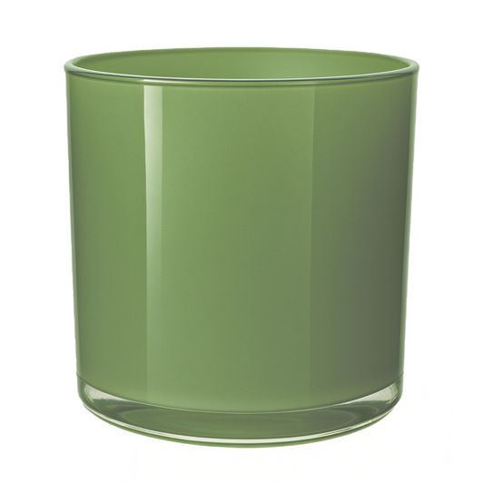 560ml - Mónaco Vaso de vidrio para velas - Verde Menta Brillante