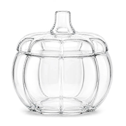 560ml - Calabaza de Vidrio para Velas - Vaso Decorativo para Halloween - Cristal Transparente - Candle Craft