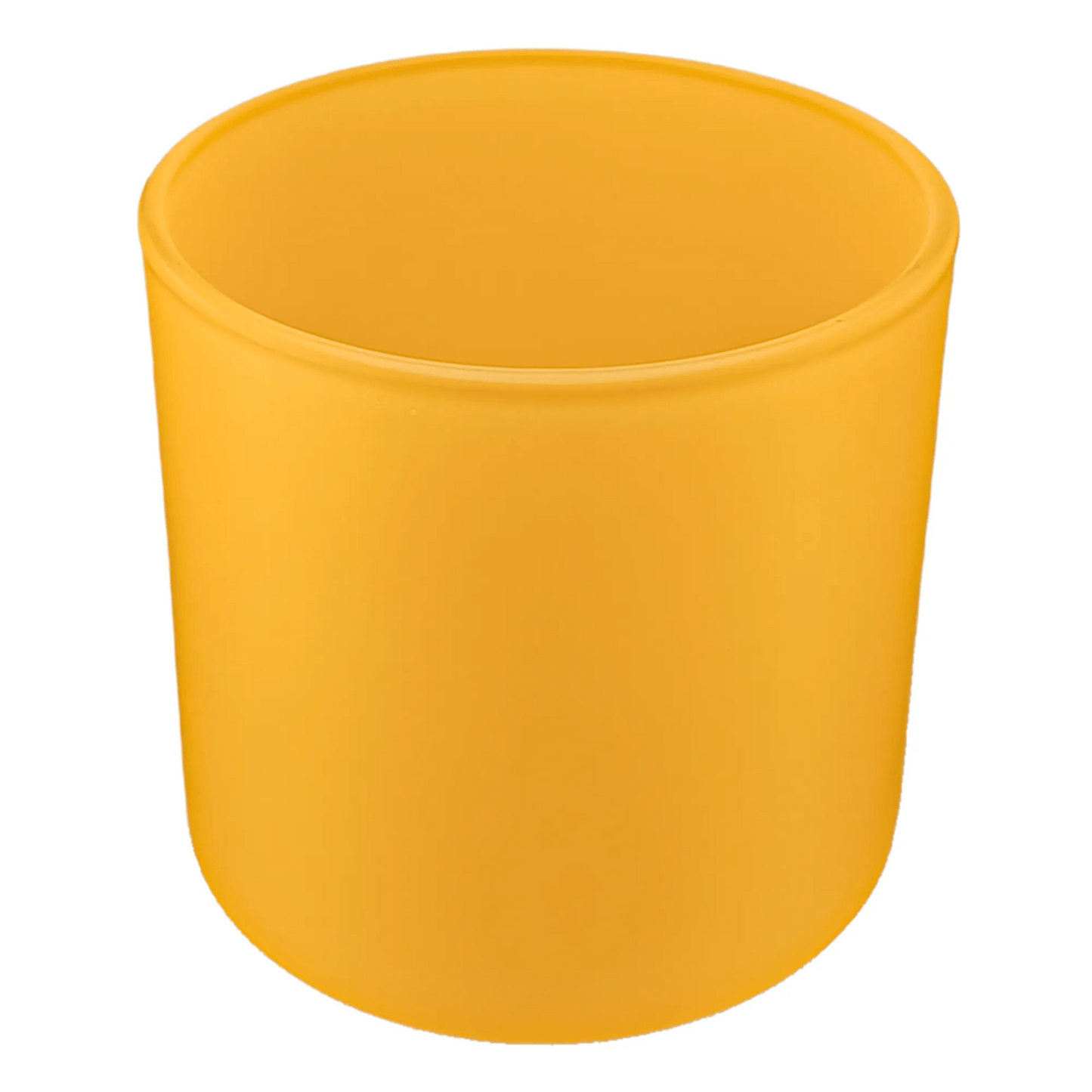 560ml - Mónaco Vaso de vidrio para velas - Frasco Amarillo Mostaza Dorado - Mate - Candle Craft