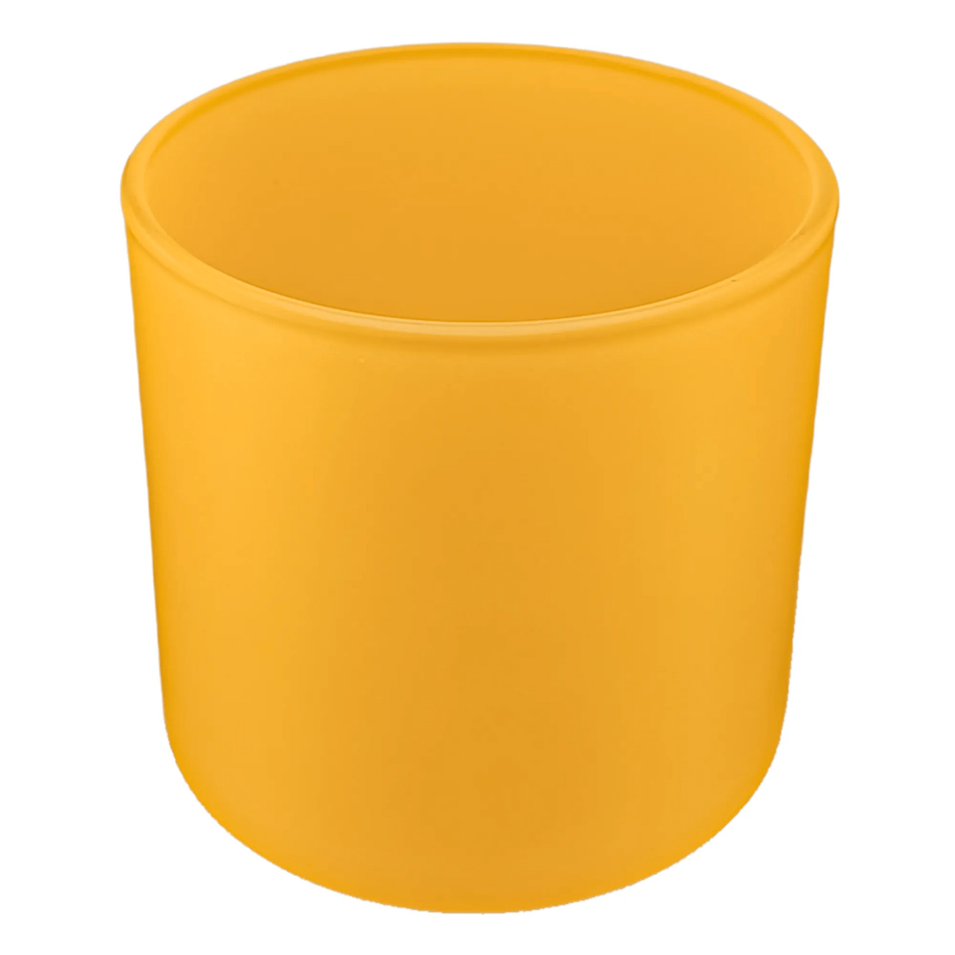 560ml - Mónaco Vaso de vidrio para velas - Frasco Amarillo Mostaza Dorado - Mate - Candle Craft