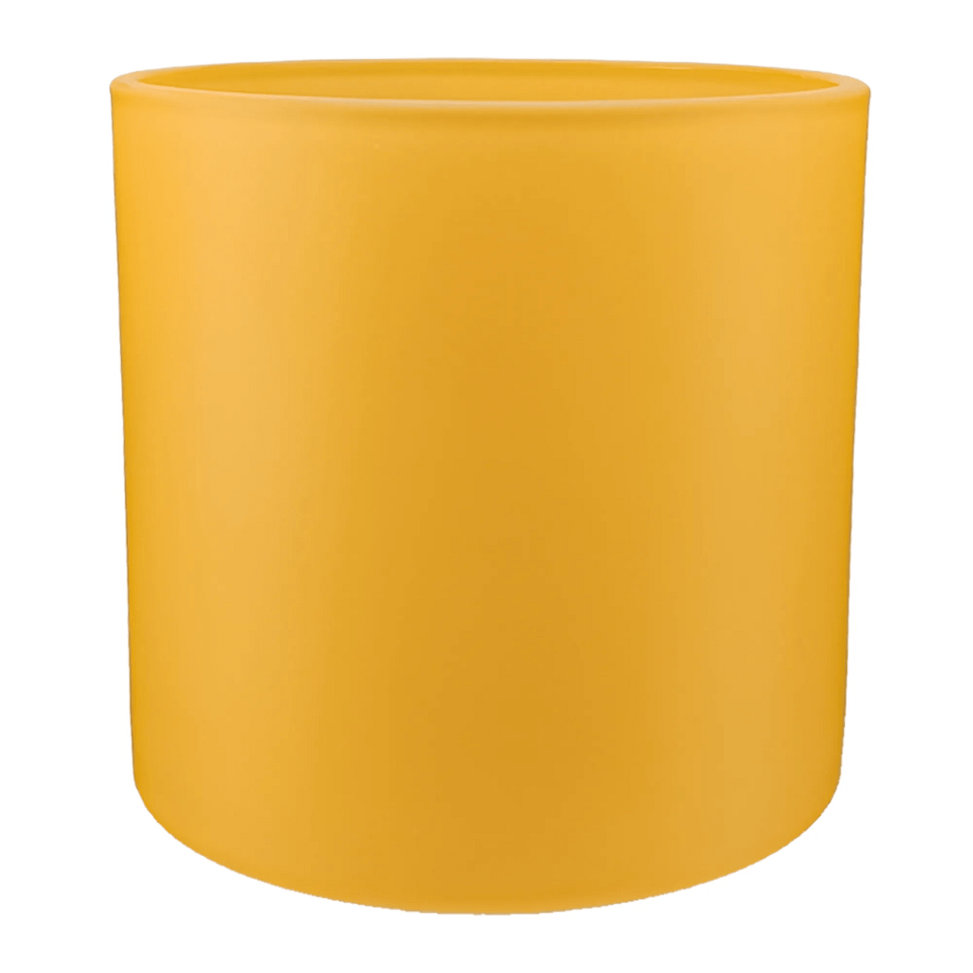 560ml - Mónaco Vaso de vidrio para velas - Frasco Amarillo Mostaza Dorado - Mate - Candle Craft