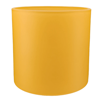 560ml - Mónaco Vaso de vidrio para velas - Frasco Amarillo Mostaza Dorado - Mate - Candle Craft