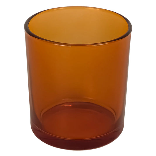 560ml - Mónaco Vaso de vidrio para velas - Frasco Ámbar Transparente - Candle Craft