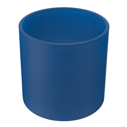 560ml - Mónaco Vaso de vidrio para velas - Frasco Azul Nocturno - Mate - Candle Craft