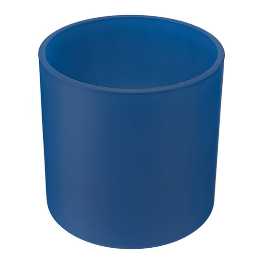 560ml - Mónaco Vaso de vidrio para velas - Frasco Azul Nocturno - Mate - Candle Craft