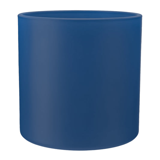 560ml - Mónaco Vaso de vidrio para velas - Frasco Azul Nocturno - Mate - Candle Craft