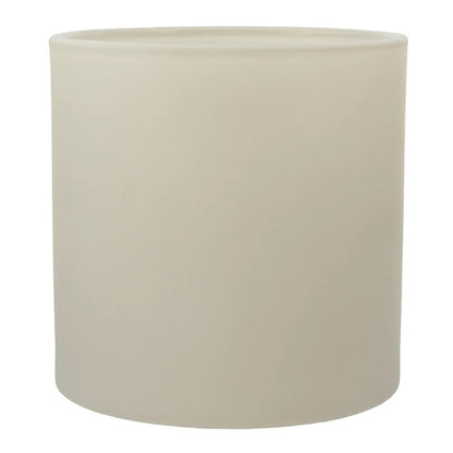 560ml - Mónaco Vaso de vidrio para velas - Frasco Beige Crema Mate - Candle Craft