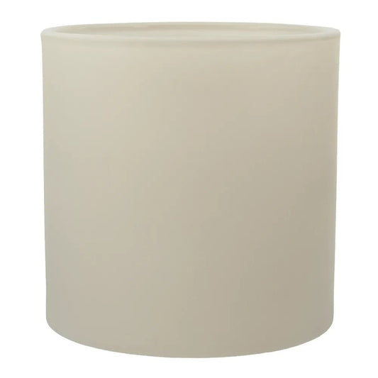 560ml - Mónaco Vaso de vidrio para velas - Frasco Beige Crema Mate - Candle Craft