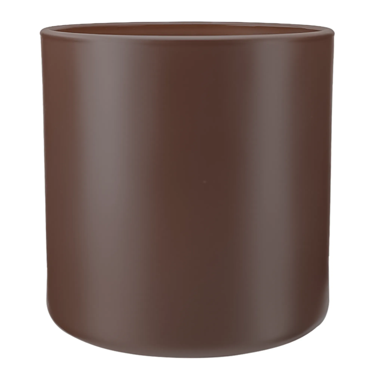 560ml - Mónaco Vaso de vidrio para velas - Frasco Café Chocolate Marrón - Mate - Candle Craft