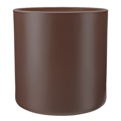 560ml - Mónaco Vaso de vidrio para velas - Frasco Café Chocolate Marrón - Mate - Candle Craft