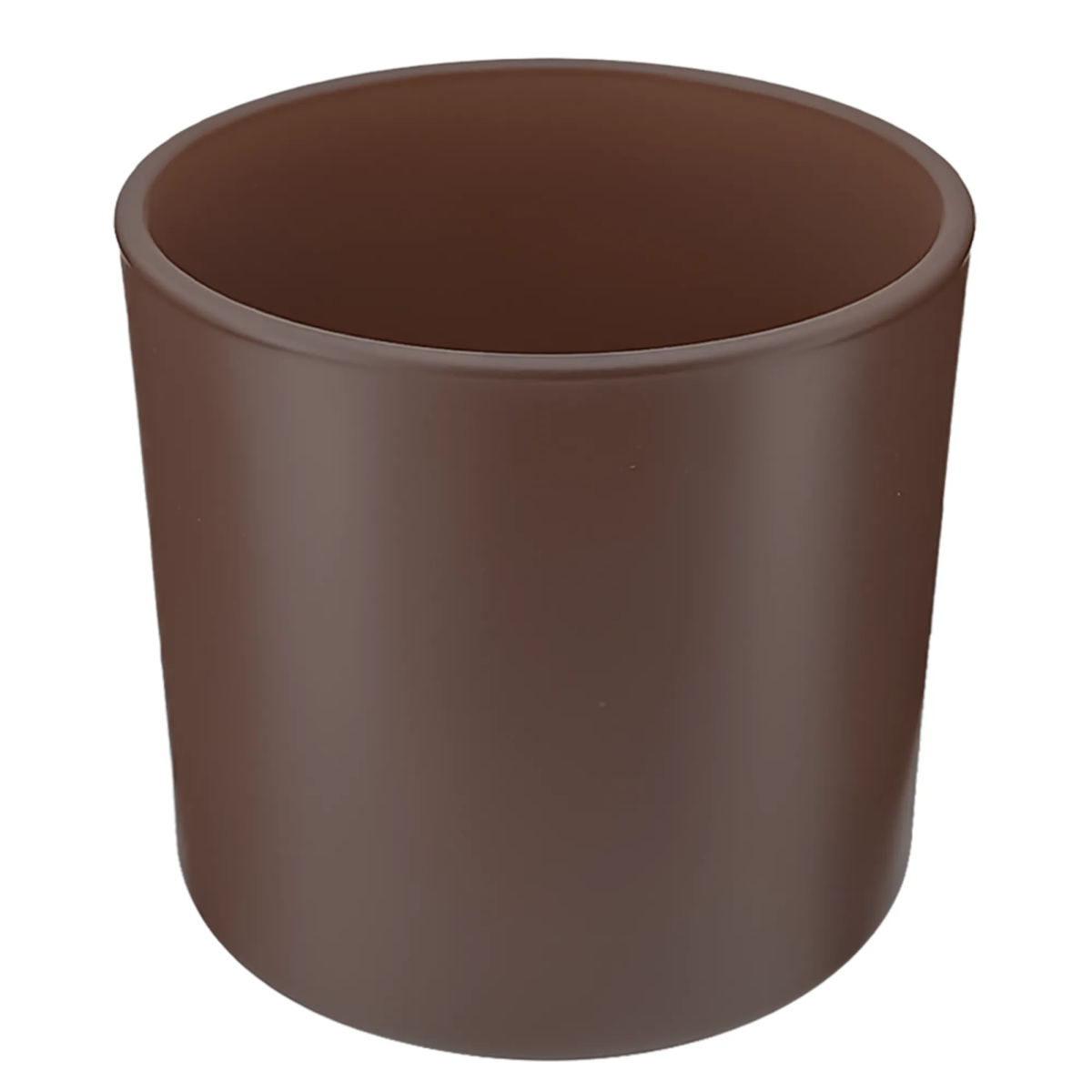 560ml - Mónaco Vaso de vidrio para velas - Frasco Café Chocolate Marrón - Mate - Candle Craft