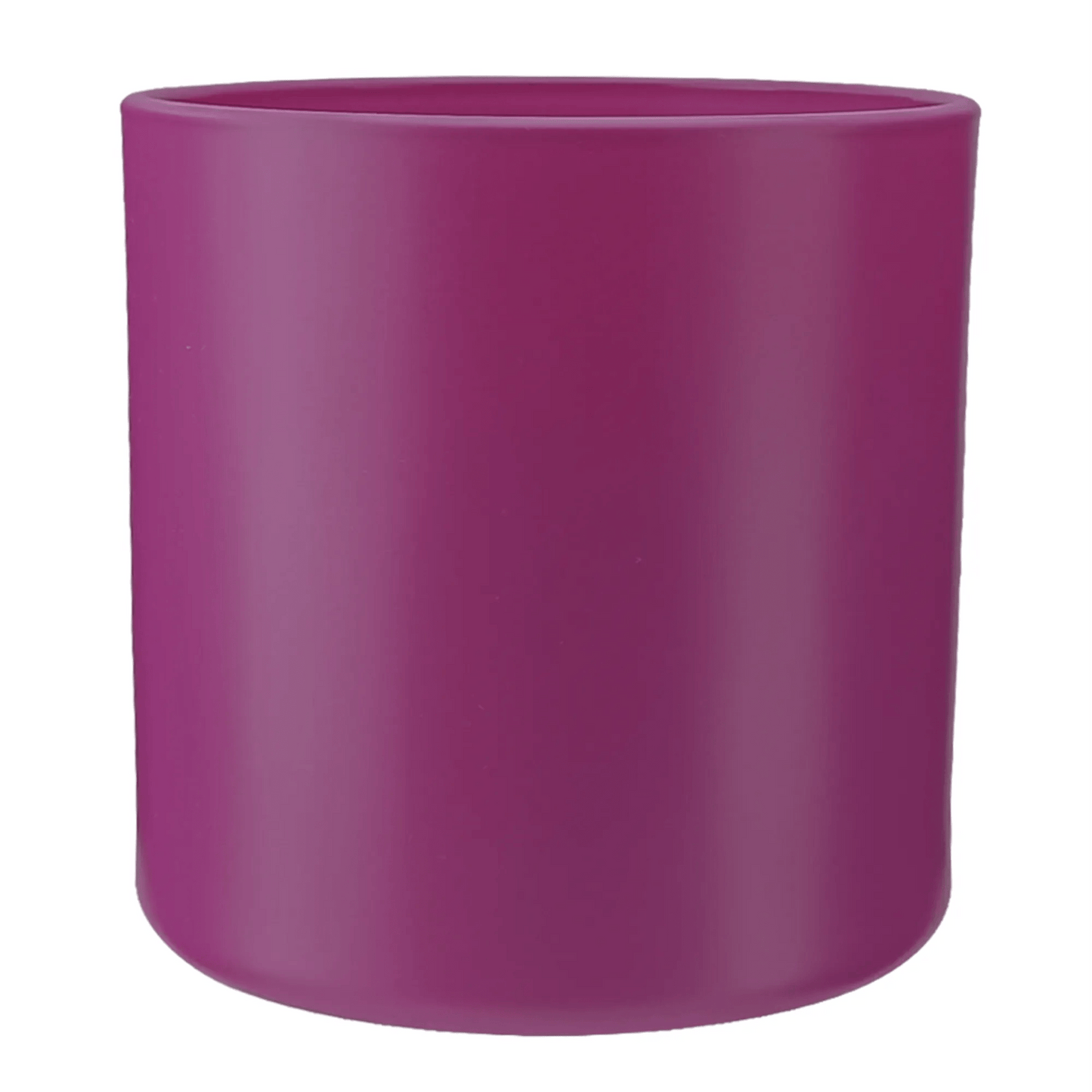 560ml - Mónaco Vaso de vidrio para velas - Frasco Fucsia Morado - Mate - Candle Craft