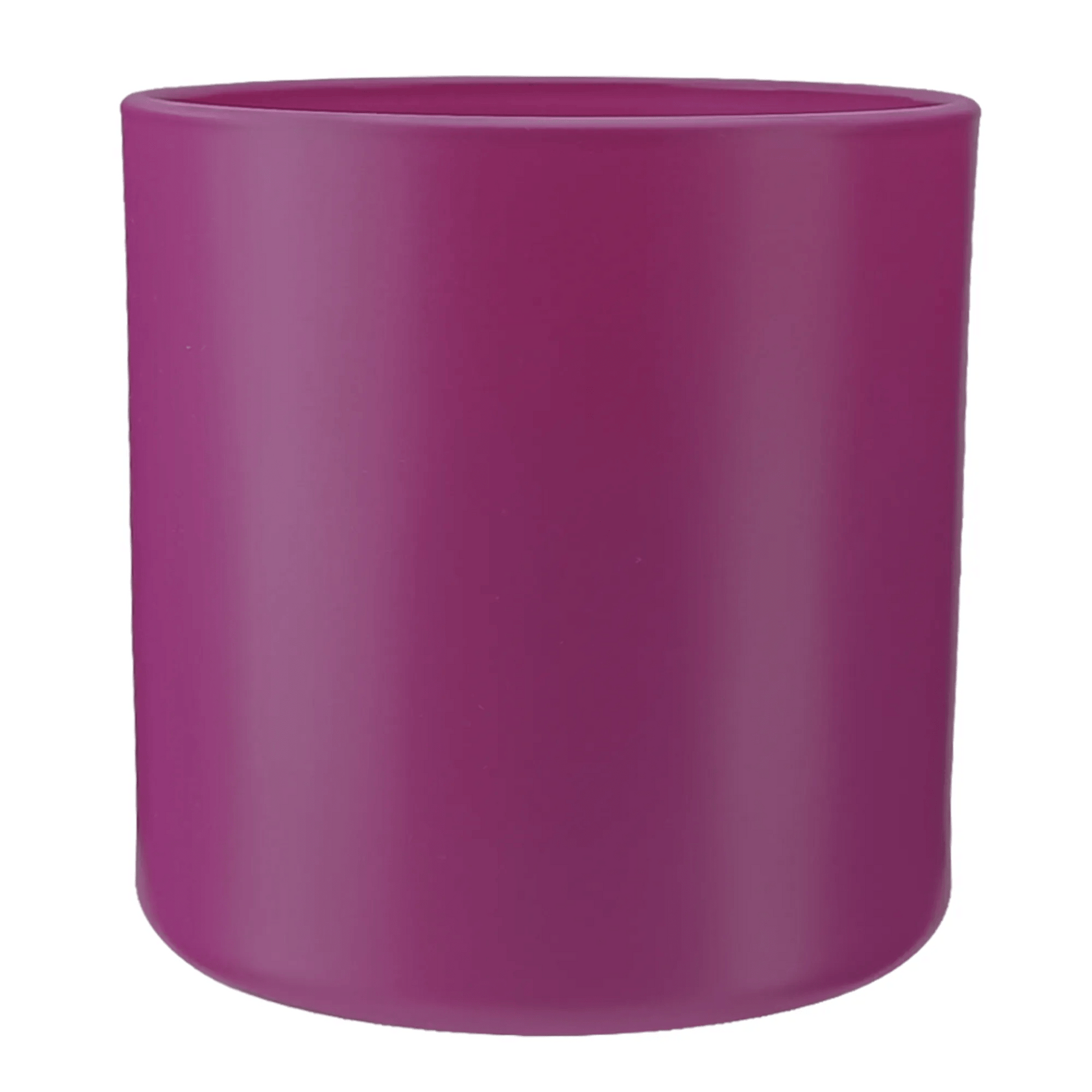 560ml - Mónaco Vaso de vidrio para velas - Frasco Fucsia Morado - Mate - Candle Craft