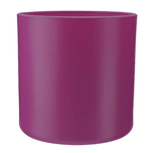 560ml - Mónaco Vaso de vidrio para velas - Frasco Fucsia Morado - Mate - Candle Craft