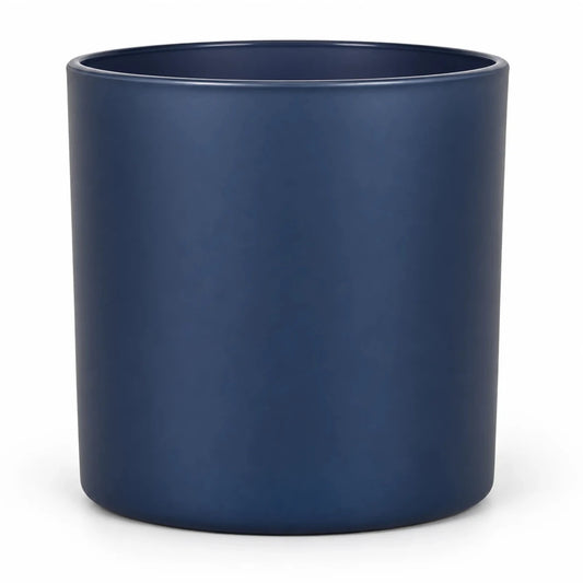 560ml - Mónaco Vaso de vidrio para velas - Frasco Gris Carbón Mate - Candle Craft