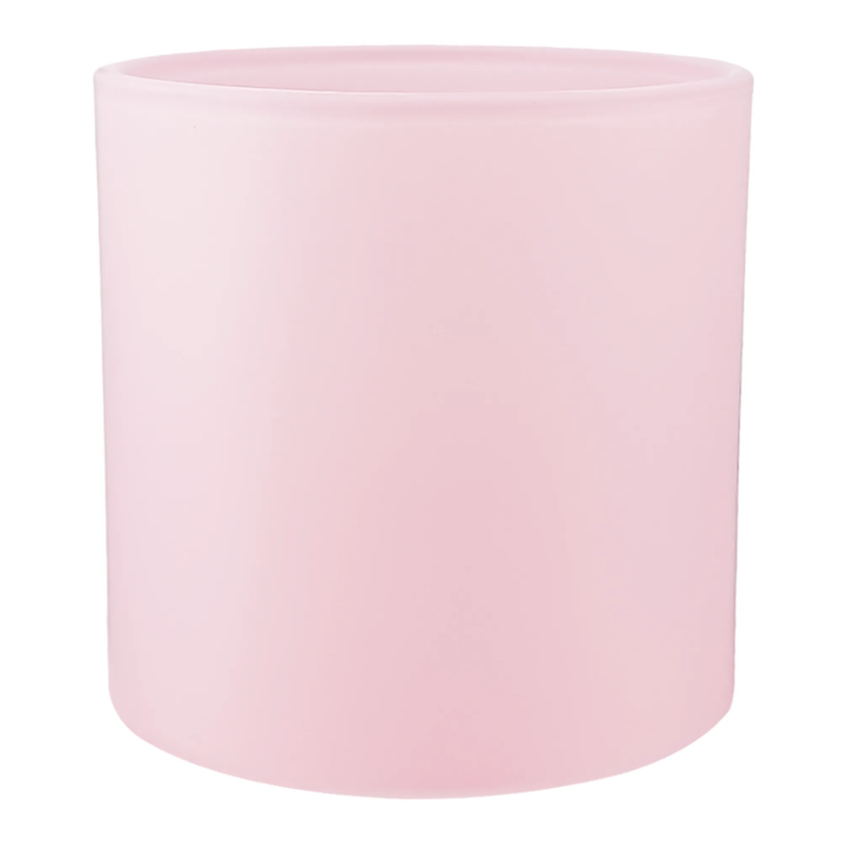 560ml - Mónaco Vaso de vidrio para velas - Frasco Rosa Pastel - Mate - Candle Craft