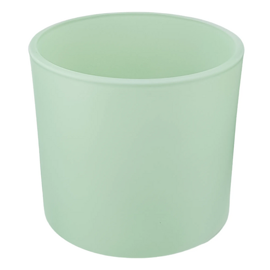 560ml - Mónaco Vaso de vidrio para velas - Frasco Verde Menta - Mate - Candle Craft