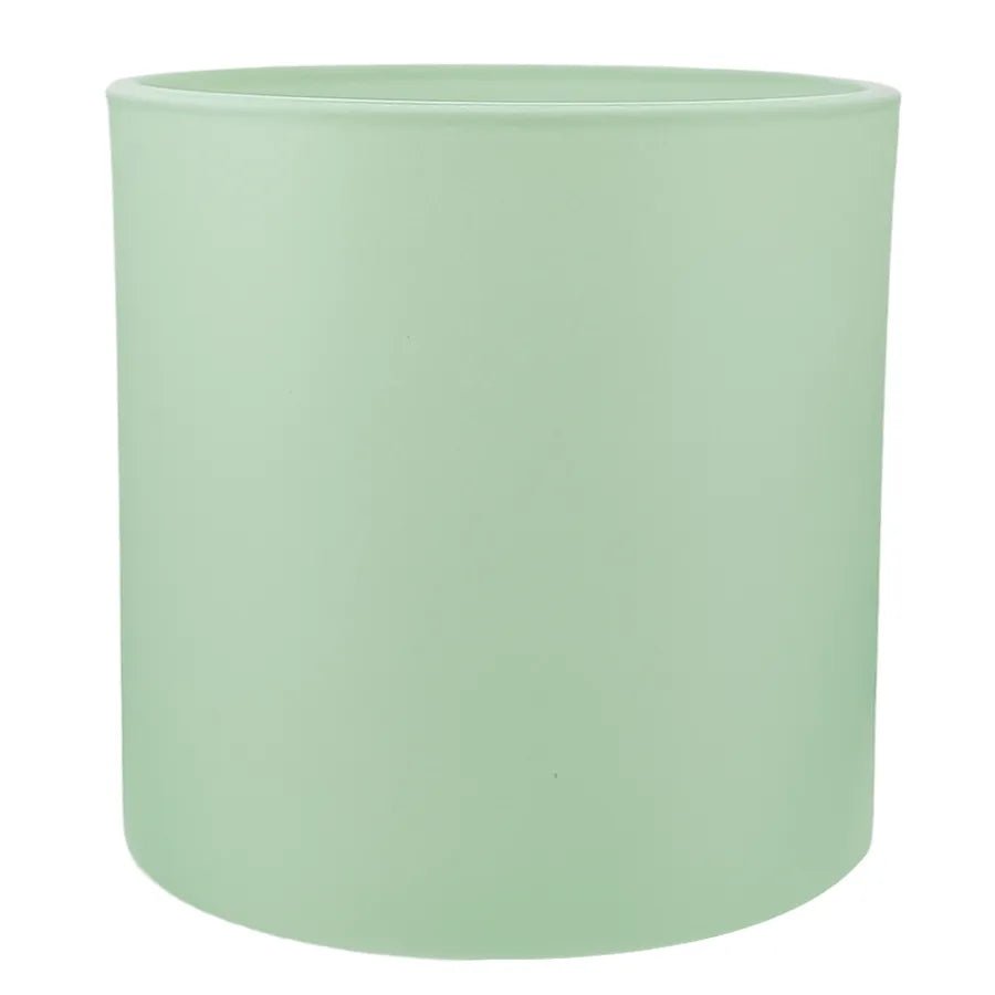 560ml - Mónaco Vaso de vidrio para velas - Frasco Verde Menta - Mate - Candle Craft