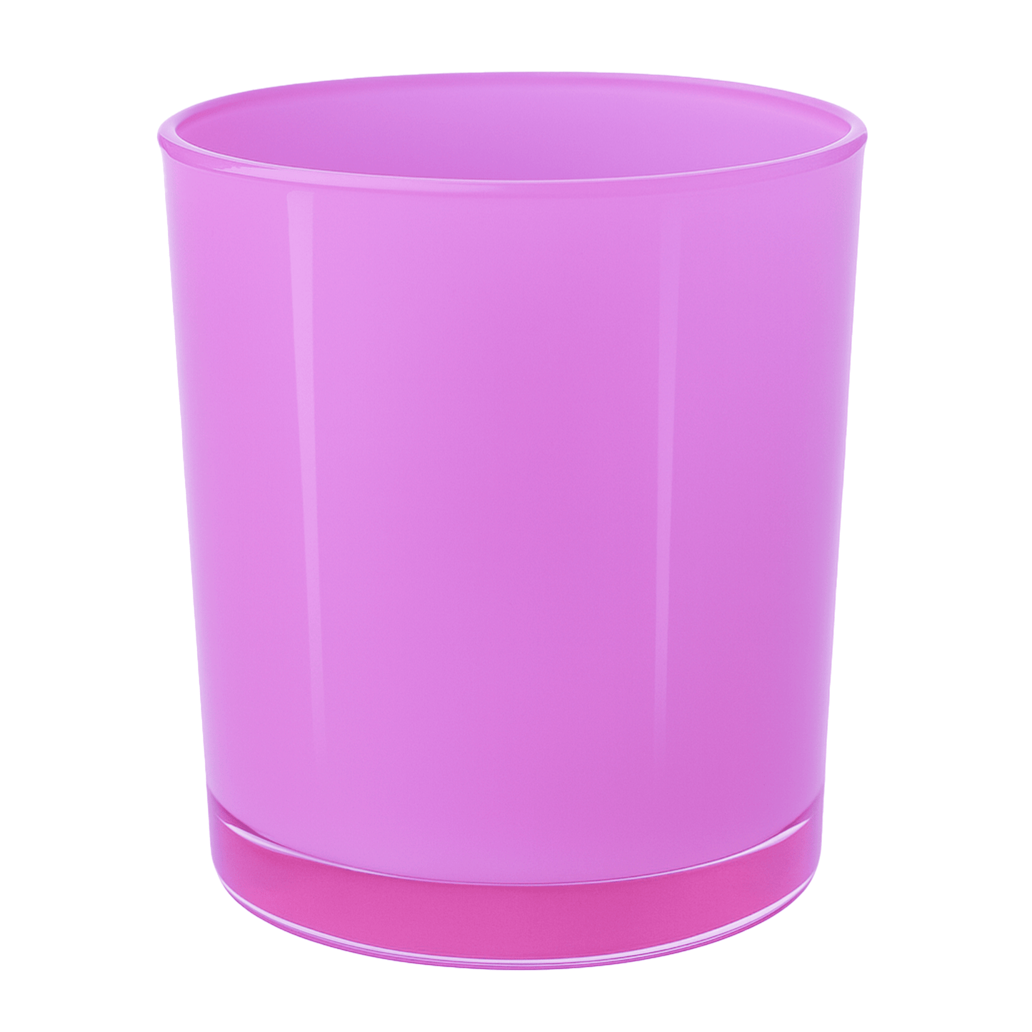 560ml - Mónaco Vaso de vidrio para velas - Fucsia Rosa Brillante - Candle Craft