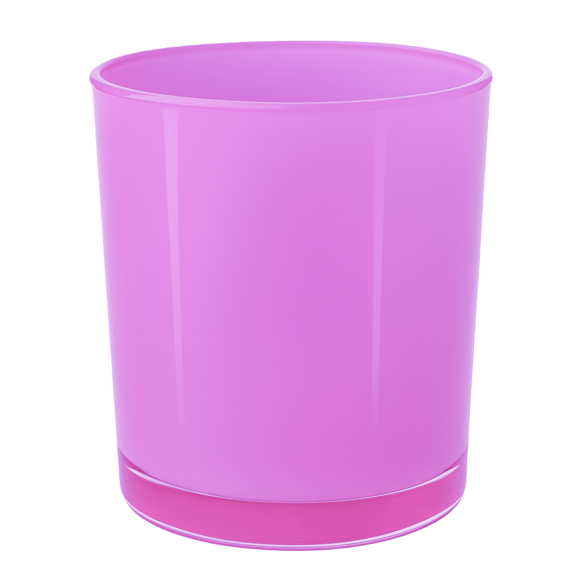 560ml - Mónaco Vaso de vidrio para velas - Fucsia Rosa Brillante - Candle Craft