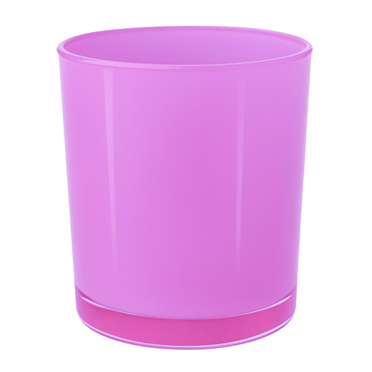 560ml - Mónaco Vaso de vidrio para velas - Fucsia Rosa Brillante - Candle Craft
