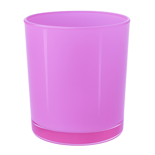 560ml - Mónaco Vaso de vidrio para velas - Fucsia Rosa Brillante - Candle Craft