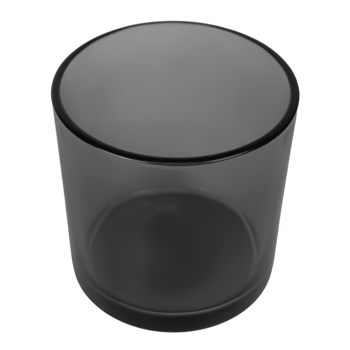 560ml - Mónaco Vaso de vidrio para velas - Gris Transparente - Candle Craft