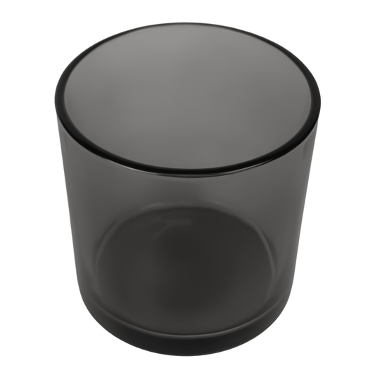 560ml - Mónaco Vaso de vidrio para velas - Gris Transparente - Candle Craft