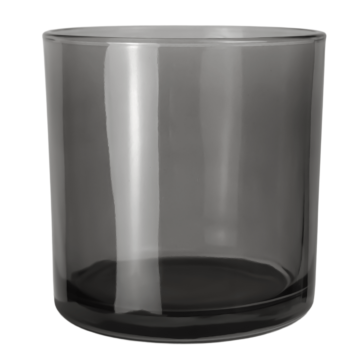 560ml - Mónaco Vaso de vidrio para velas - Gris Transparente - Candle Craft