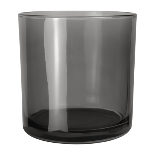 560ml - Mónaco Vaso de vidrio para velas - Gris Transparente - Candle Craft
