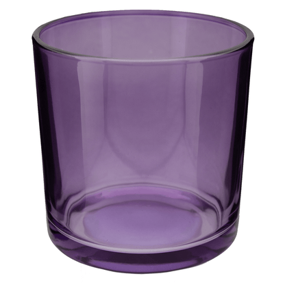 560ml - Mónaco Vaso de vidrio para velas - Morado Claro Transparente - Candle Craft