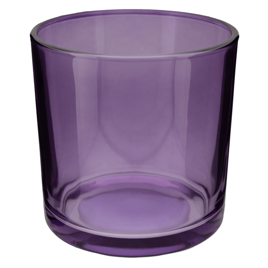 560ml - Mónaco Vaso de vidrio para velas - Morado Claro Transparente - Candle Craft
