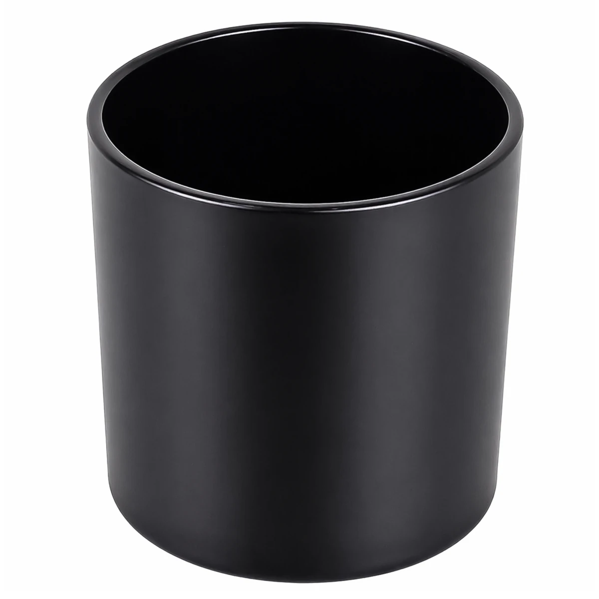 560ml - Mónaco Vaso de vidrio para velas - Negro Mate - Candle Craft